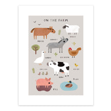 On the Farm Animals Art Print – 30 x 40 cm – view 2