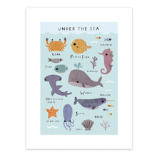 Under the Sea Creatures Art Print – 30 x 40 cm – view 2