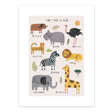 In the Wild Safari Animals Art Print – 30 x 40 cm – view 2