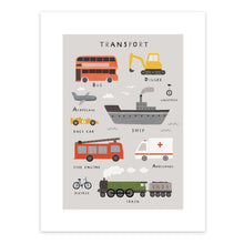 Transport Vehicles Children’s Art Print – 30 x 40 cm – view 2