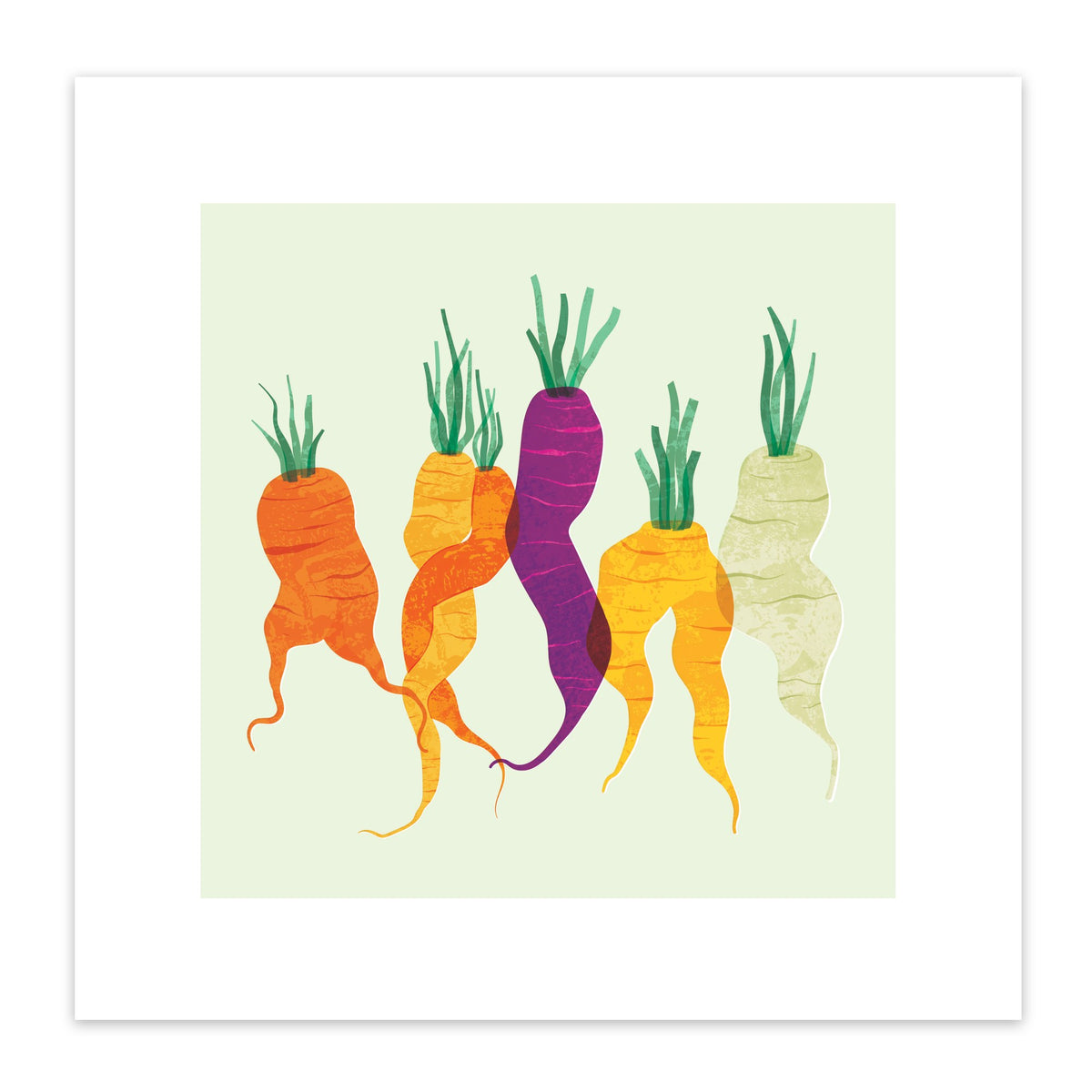 Carrots Art Print – 30 x 30 cm – view 2