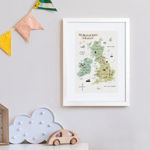 Framed British Isles & Ireland Map Print – 30 x 40 cm White Frame – view 2