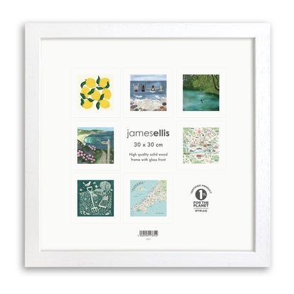 White Wood Square Picture Frame – 30 x 30 cm – view 2