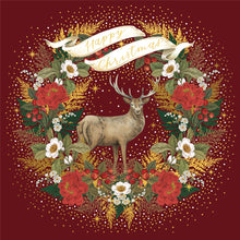 Deer Wreath Luxury Cards Luxury Christmas Card Box (8 Cards)