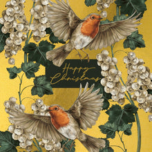 Golden Robins Luxury Christmas Cards Luxury Christmas Card Box (8 Cards)