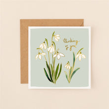 Snowdrops Thinking of You Louise Mulgrew Card