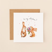 Bunnies Be my Valentine? Louise Mulgrew Card