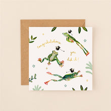 Frogs Graduation Congratulations Louise Mulgrew Card