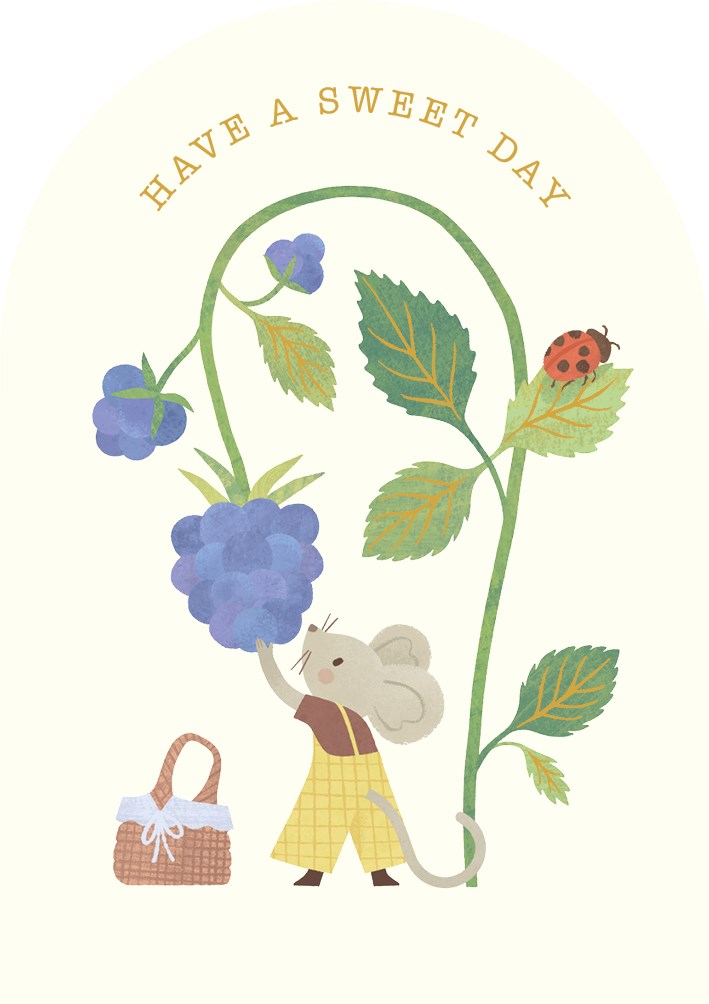 Sweet Day Little Mouse Card