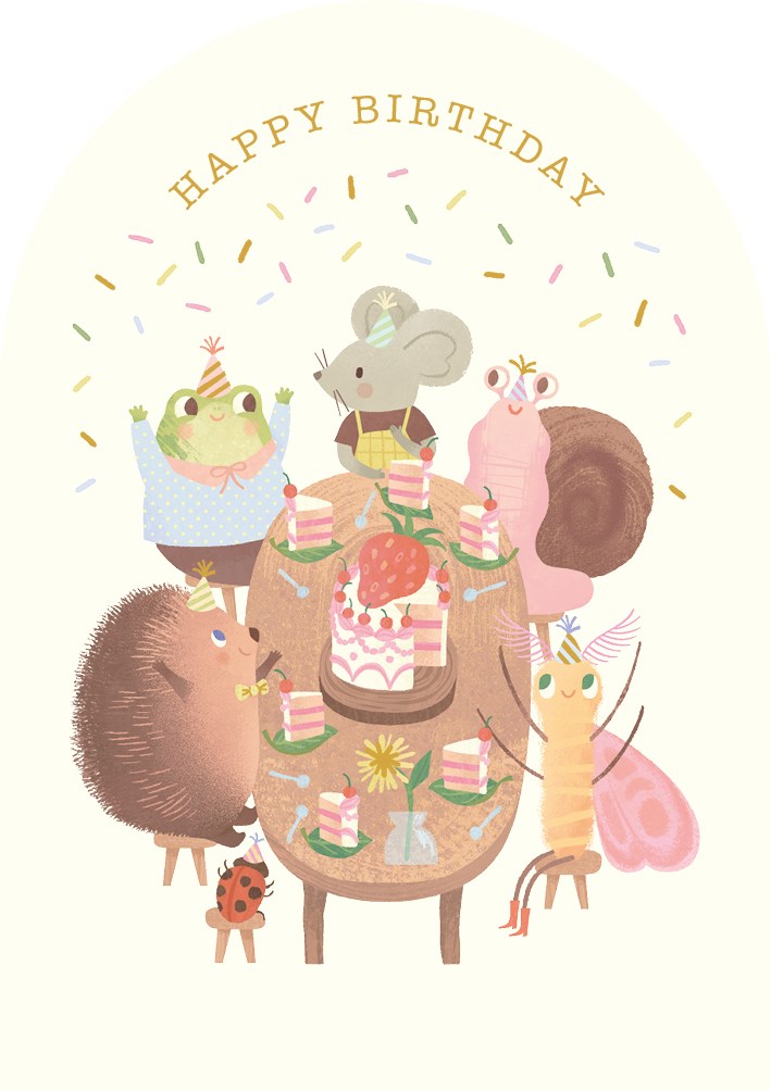 Dinner Party Little Mouse Card