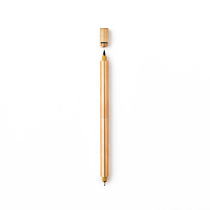 Lumos – Refillable Fineliner Pen | Duo Tip Bronze