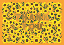 Thank You Floral Landscape Card