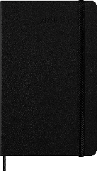 Moleskine 2026 Daily Diary, Large, black hard cover – front cover