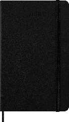Moleskine 2026 Weekly Notebook Diary, Large, black hard cover – front cover