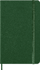 Moleskine 2026 Weekly Notebook Diary, Large, hard cover in Myrtle Green – front cover