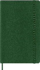 Moleskine 2026 Weekly Notebook Diary, Large, soft cover in Myrtle Green – front cover