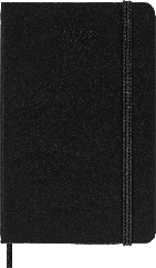 Moleskine 2026 Weekly Diary – 12 Months, Pocket, Hard Cover, Black – front cover