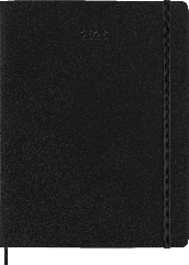 Moleskine 2026 Weekly Diary – 12 Months, Extra Large, Soft Cover, Black – front cover