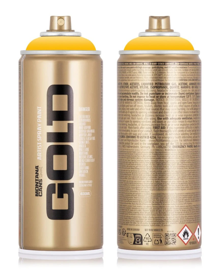 Montana Gold 400ml Spray Paint – Yellow Cab (G1220)
