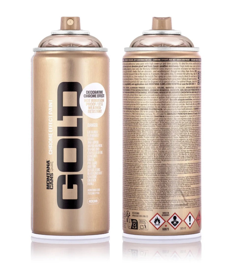 Montana Gold 400ml Spray Paint – Copper Chrome (M2000)