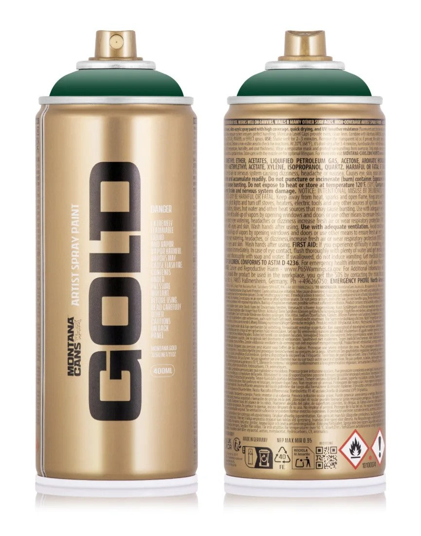 Montana Gold 400ml Spray Paint – Jungle Green (G6080)