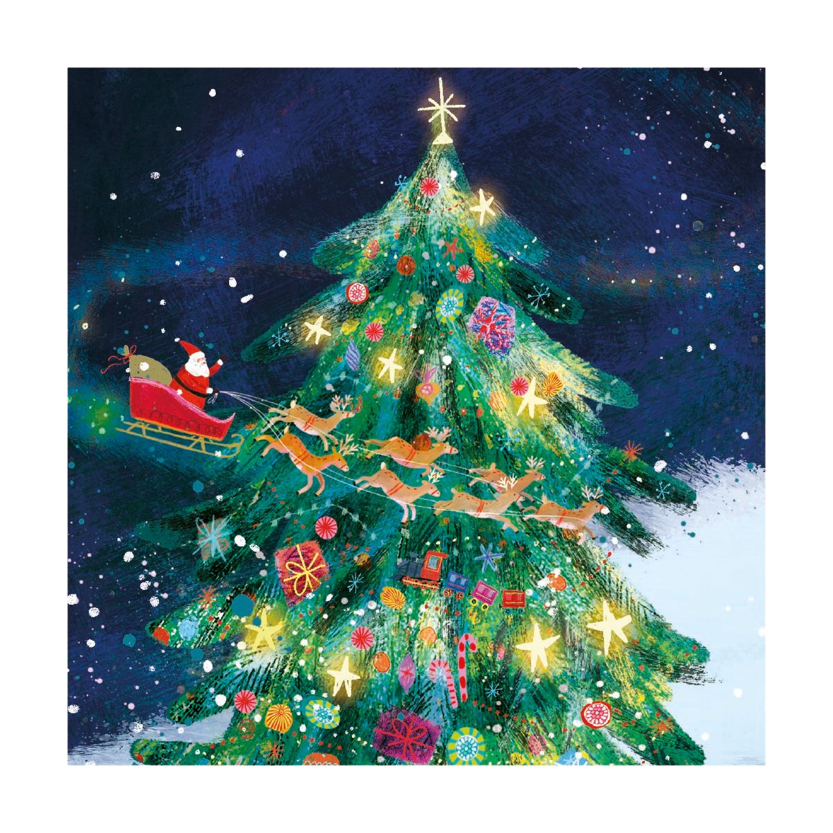 Ag Jatkowska Santa's Flight Christmas Card Pack