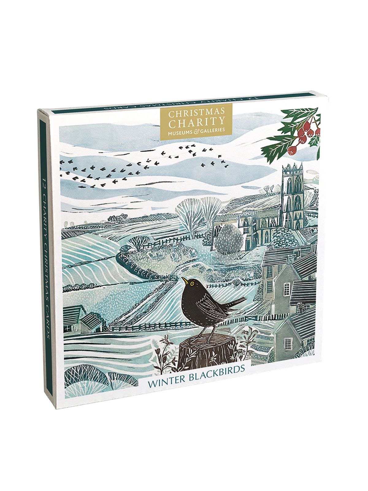 Alison Headley Winter Blackbirds Christmas Card Pack
