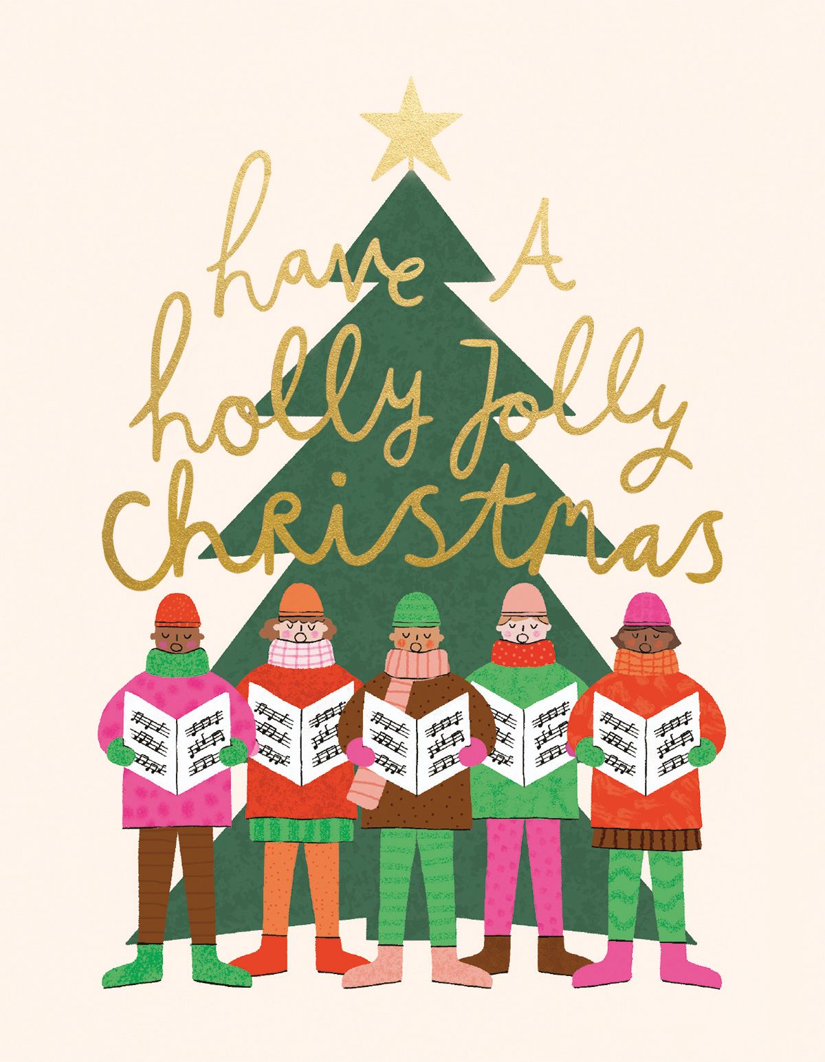 Amy Hodkin Christmas Carollers Card Pack