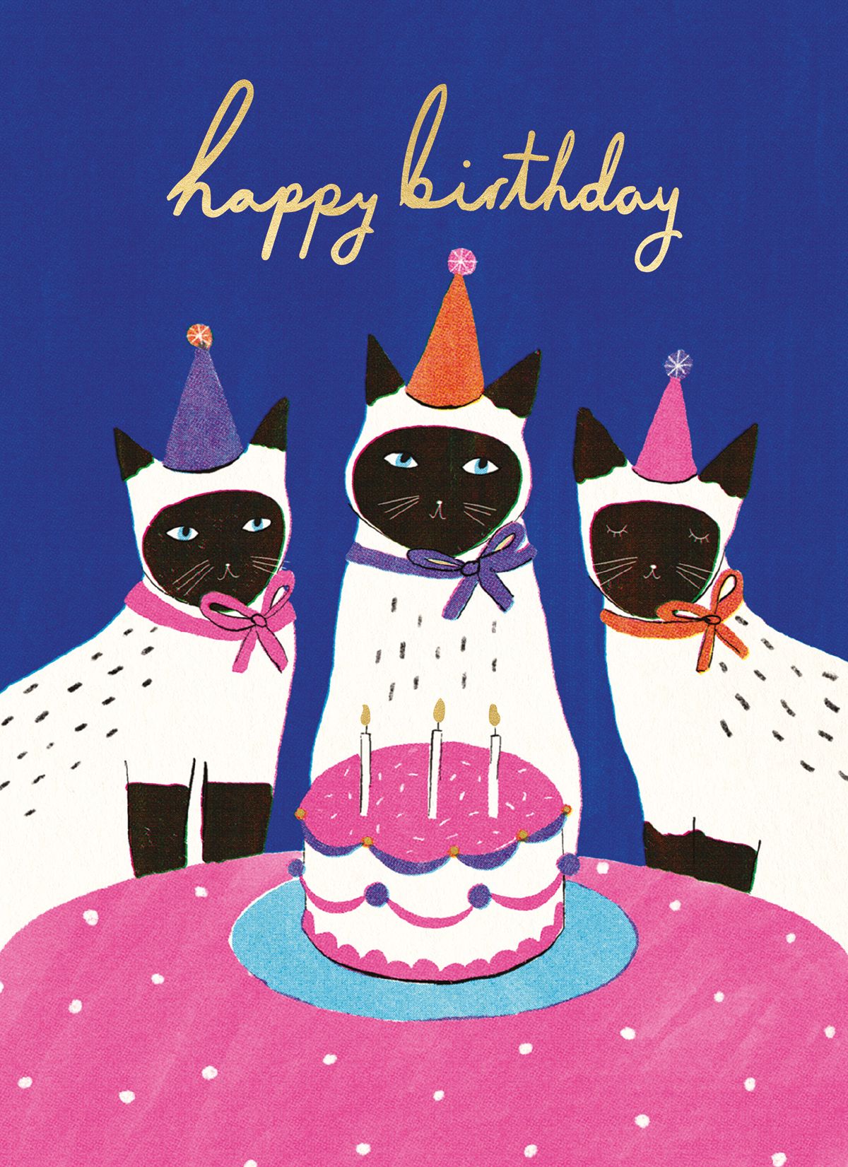 Amy Hodkin Kitty Cake Greeting Card