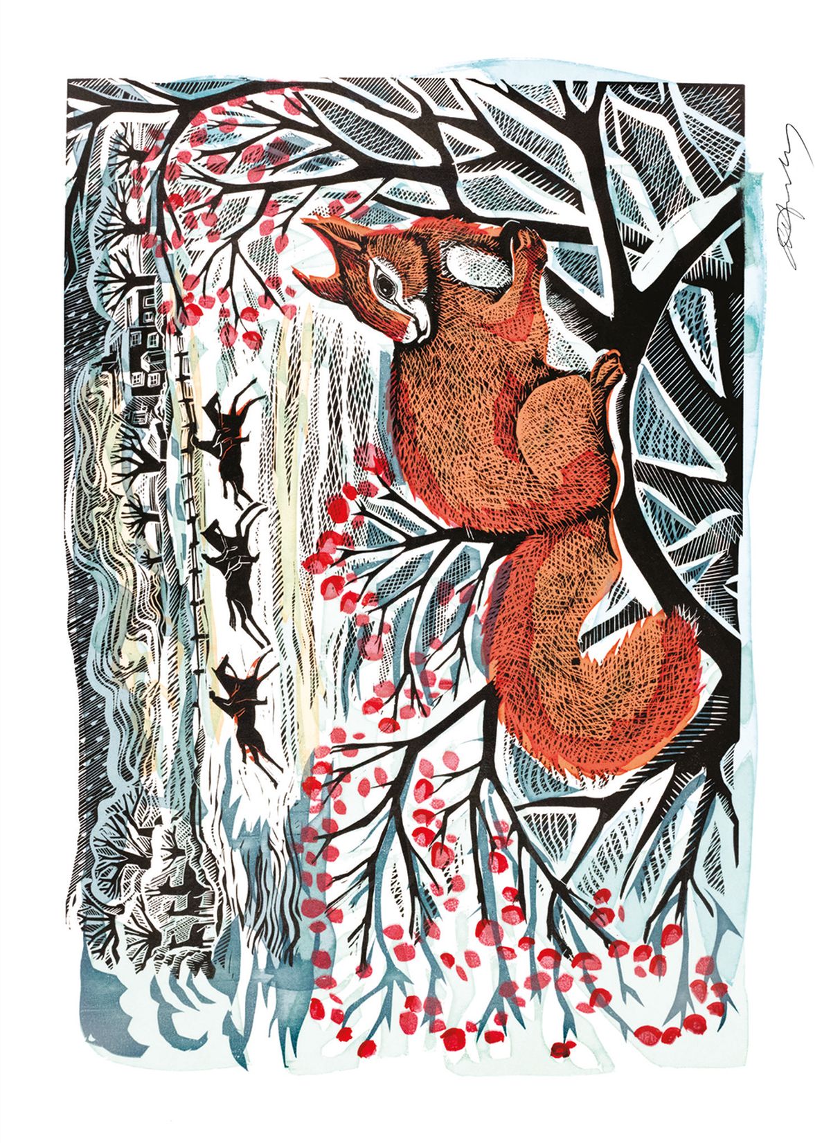 Angela Harding A Winter's Tail Christmas Card Pack