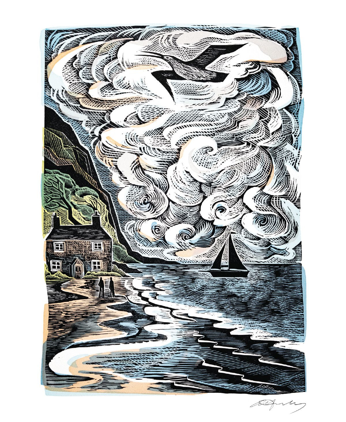 Angela Harding Curlew Cry Art Card