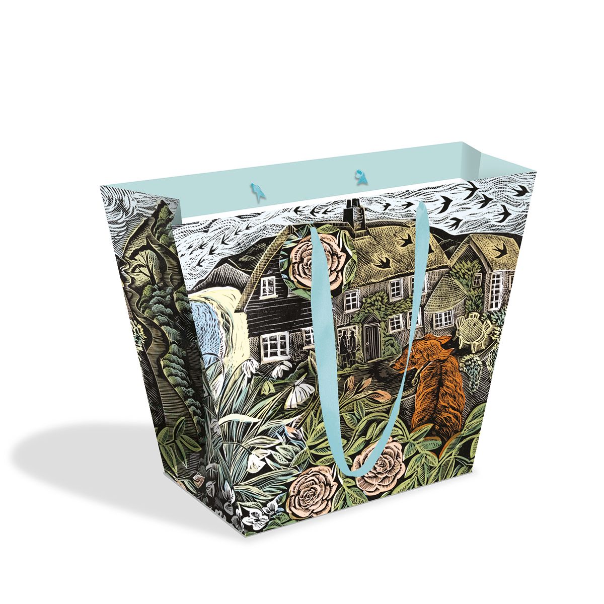 Angela Harding Rose Cottage Plant & Bottle Gift Bag