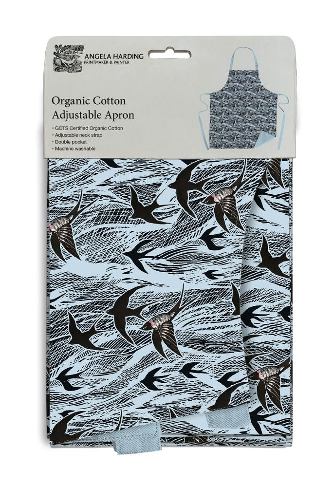Angela Harding Swallow and Sea Organic Cotton Apron
