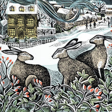 Angela Harding We Three Hares Christmas Card Pack