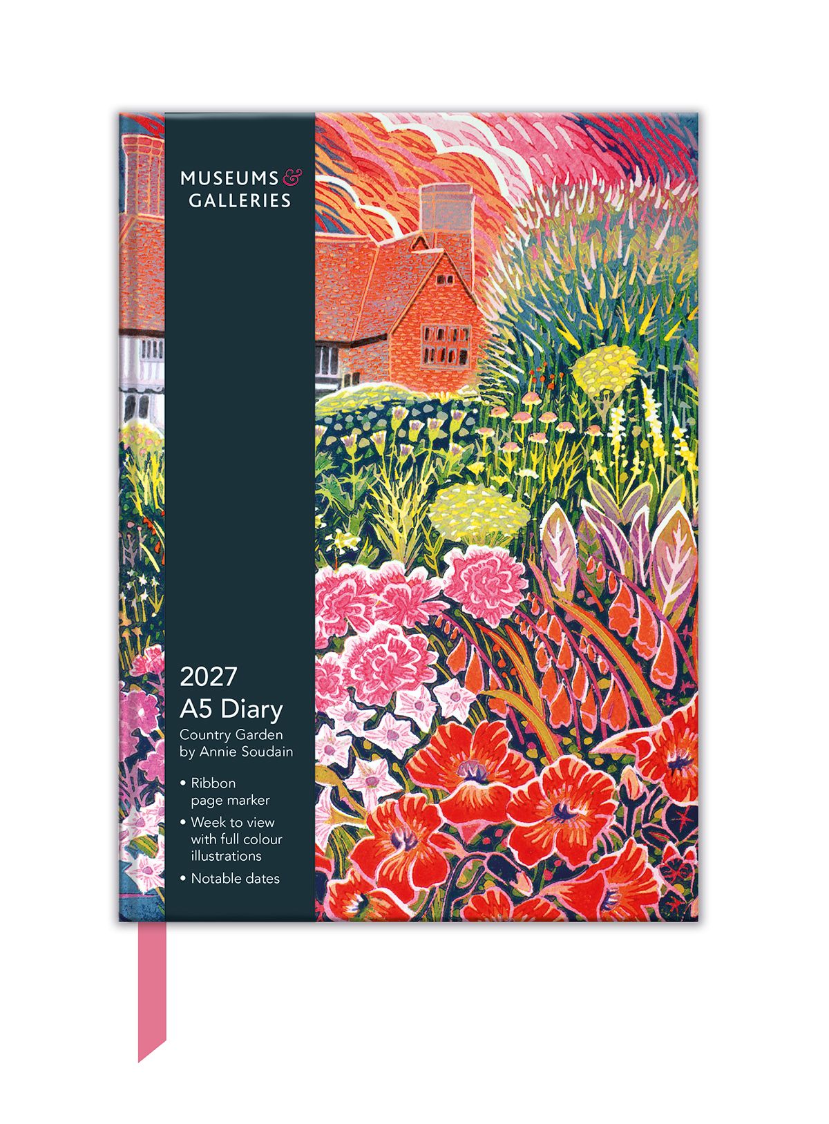 Annie Soudain Country Garden 2027 A5 Week-to-View Diary