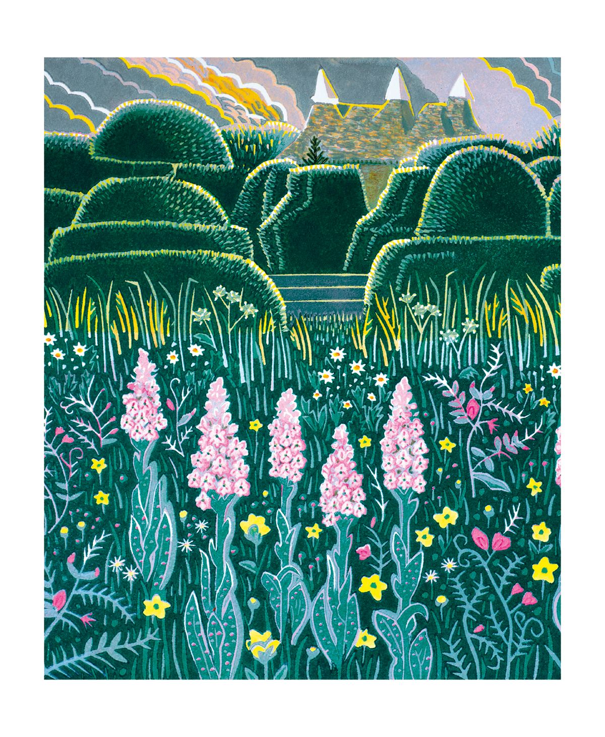Annie Soudain The Topiary Garden Art Card