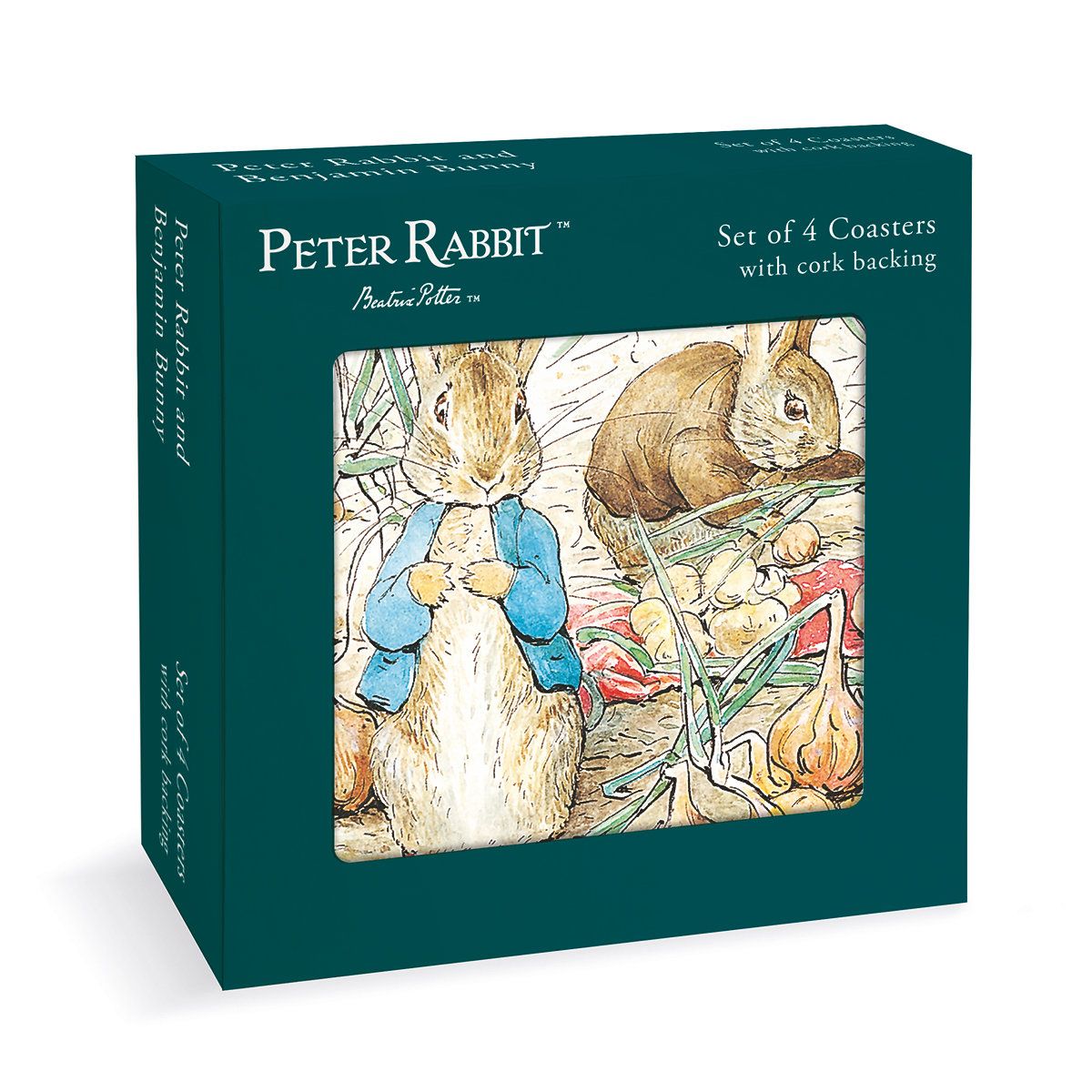 Beatrix Potter Peter Rabbit Cork-Backed Coasters
