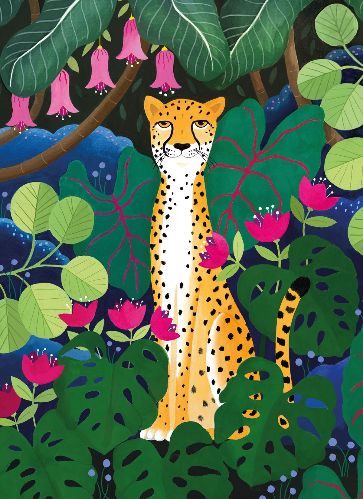 Bex Parkin Jungle Cat Greeting Card