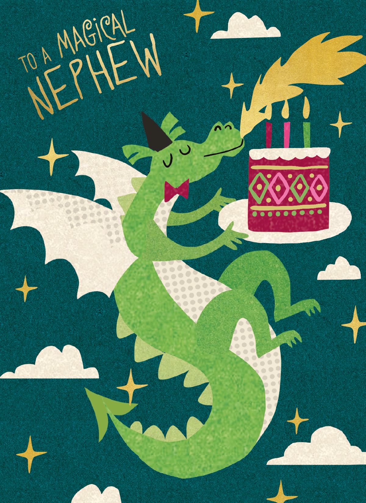 Charlotte Pepper Magical Dragon Nephew Birthday Card