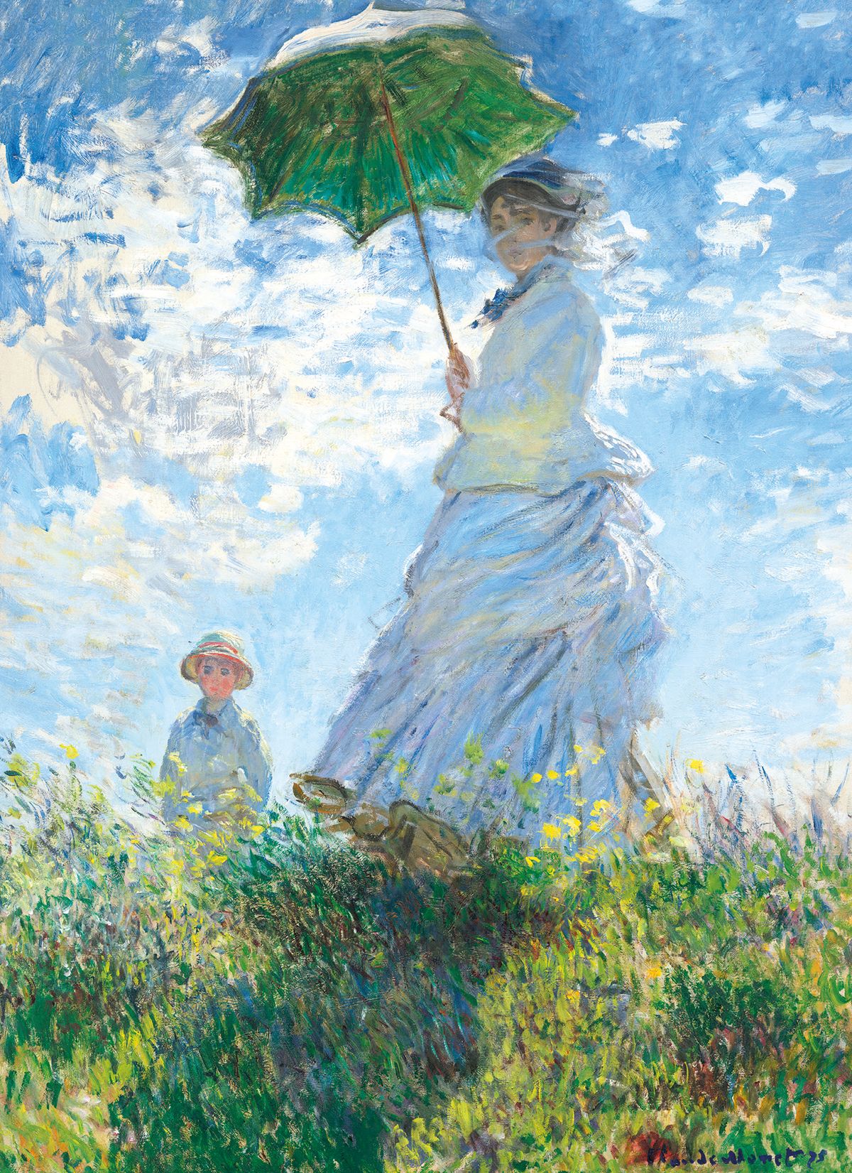 Claude Monet Woman with a Parasol Art Card