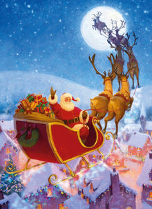 Daniel Rodgers Santa and His Reindeer Christmas Card Pack