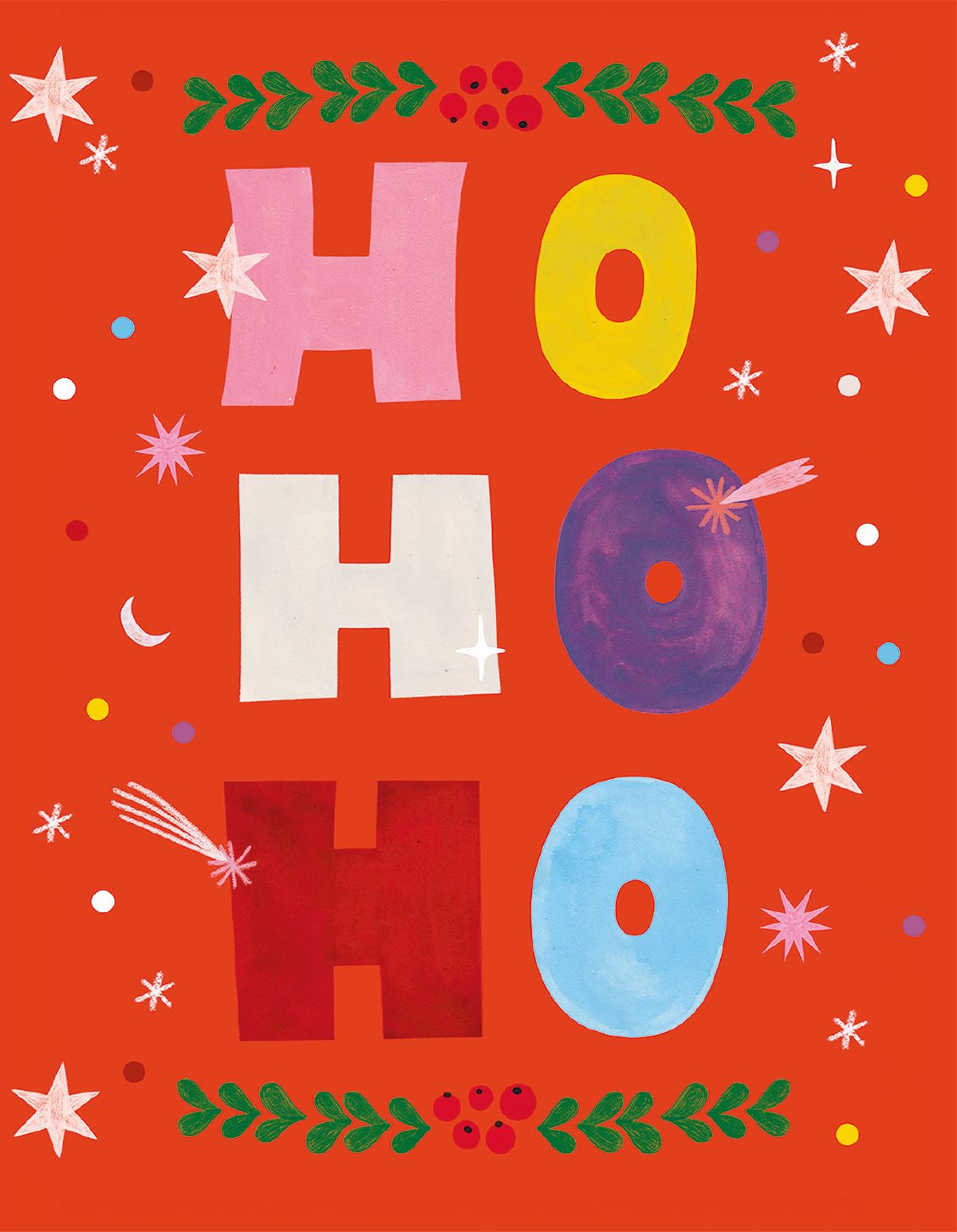 Daria Solak Ho Ho Ho Christmas Card Pack