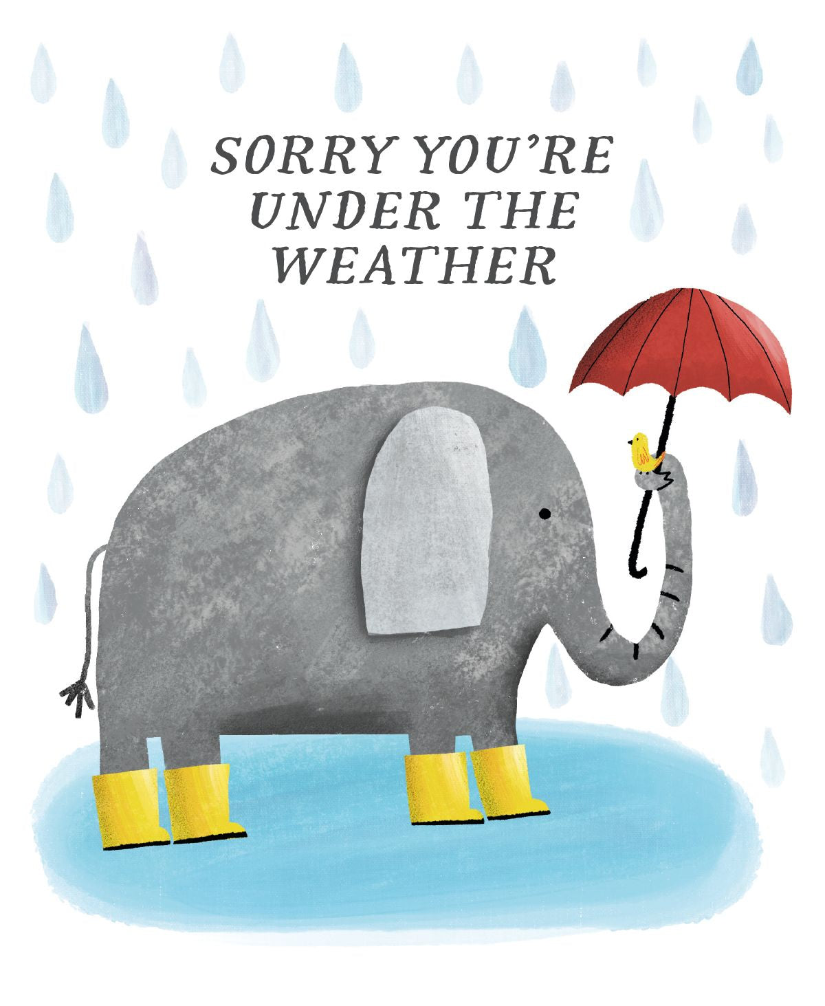 Dee Smith Under the Weather Get Well Soon Card