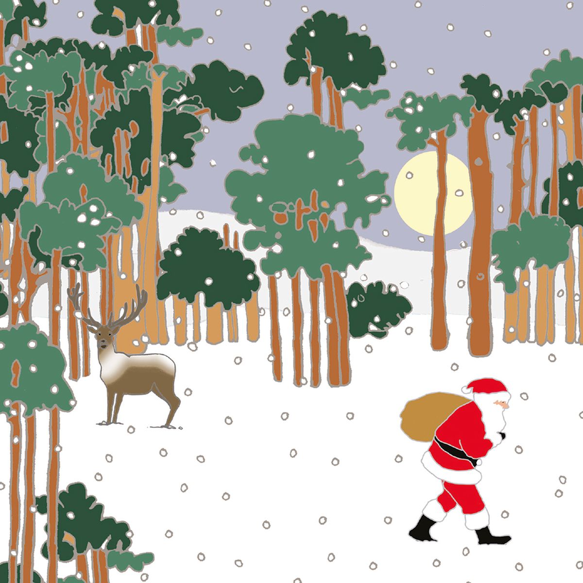 Emily Burningham Delivering Presents Christmas Card Pack