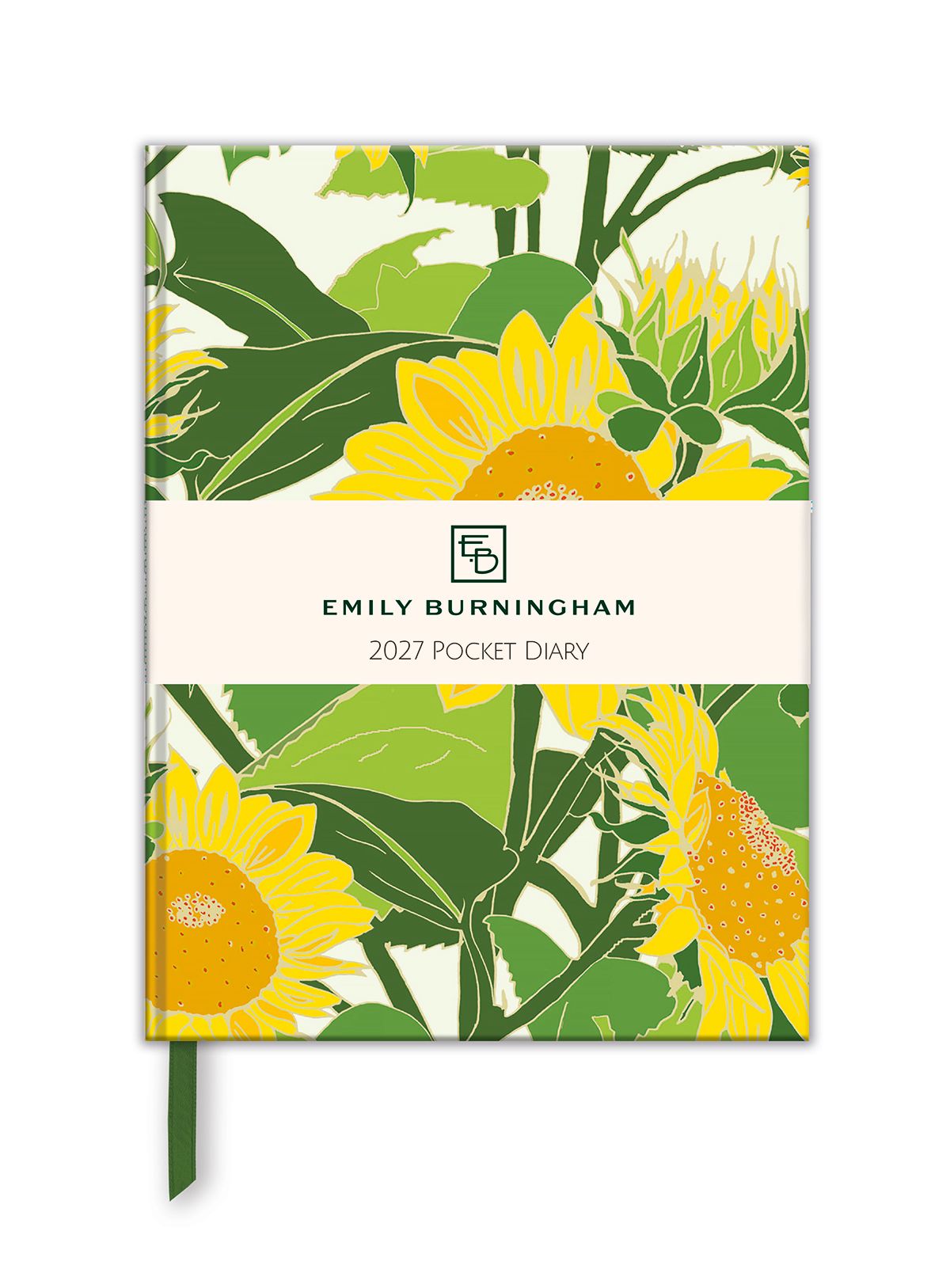 Emily Burningham Sunflowers 2027 A6 Week-to-View Diary