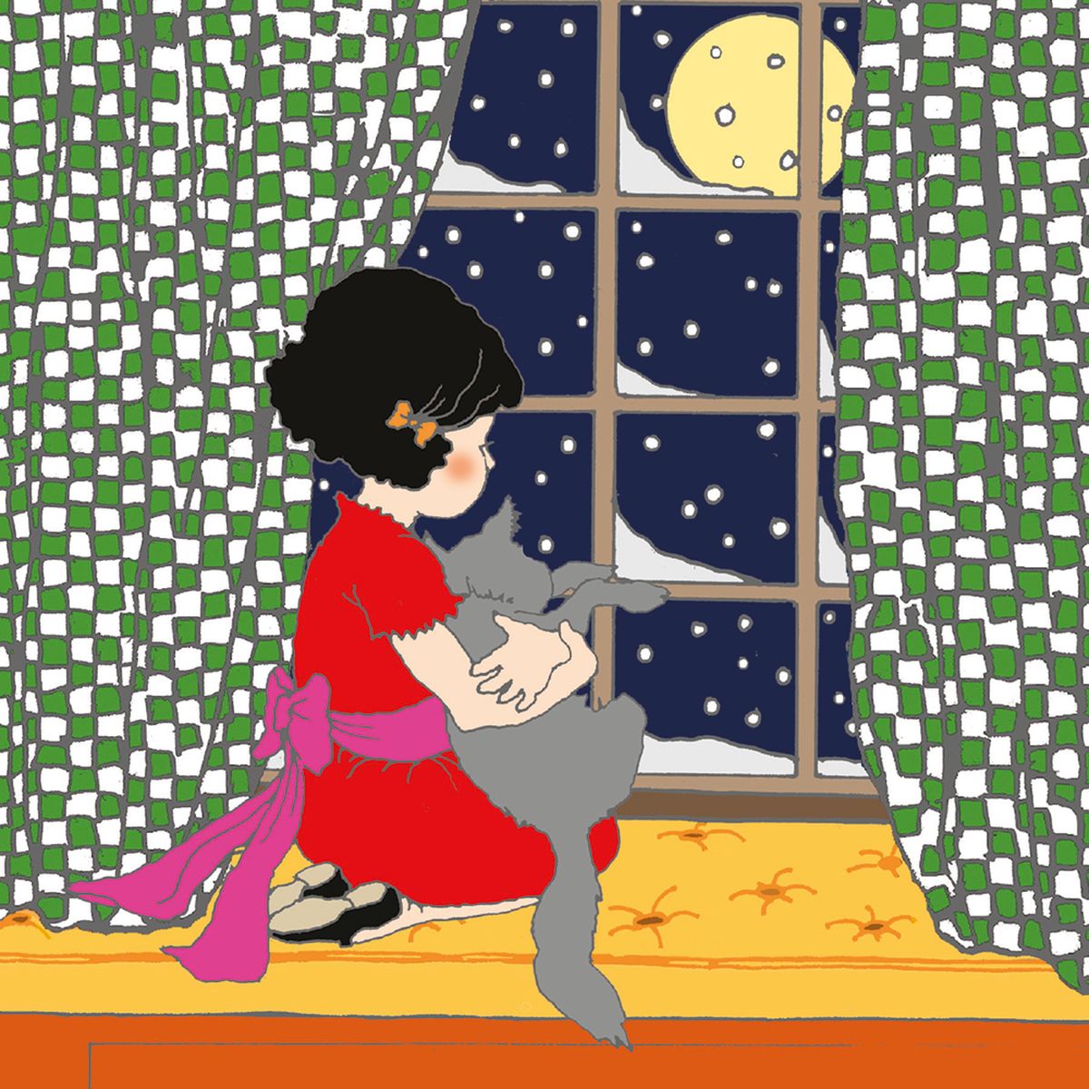 Emily Burningham Watching the Snow Christmas Card Pack