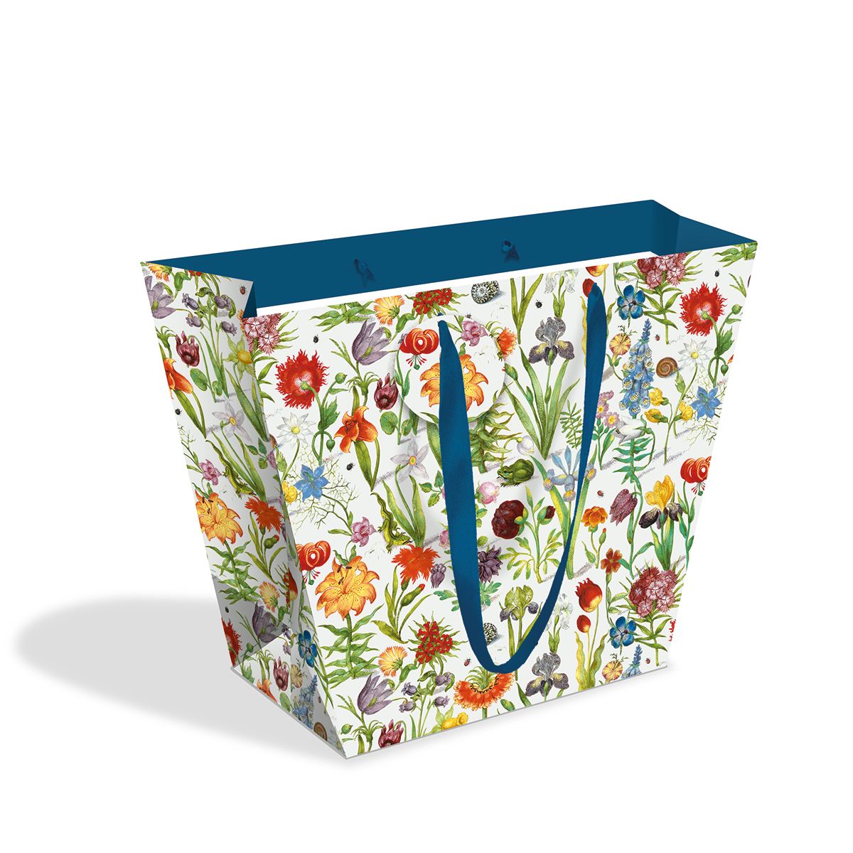 Floral Manuscript Plant & Bottle Gift Bag