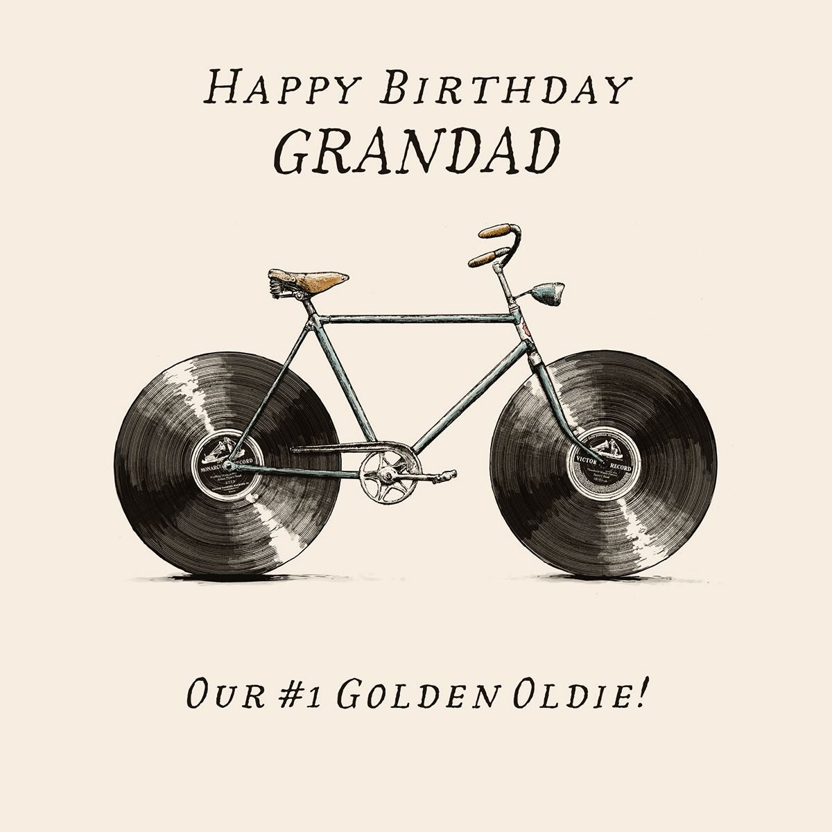 Florent Bodart Old Timer Grandad Birthday Card
