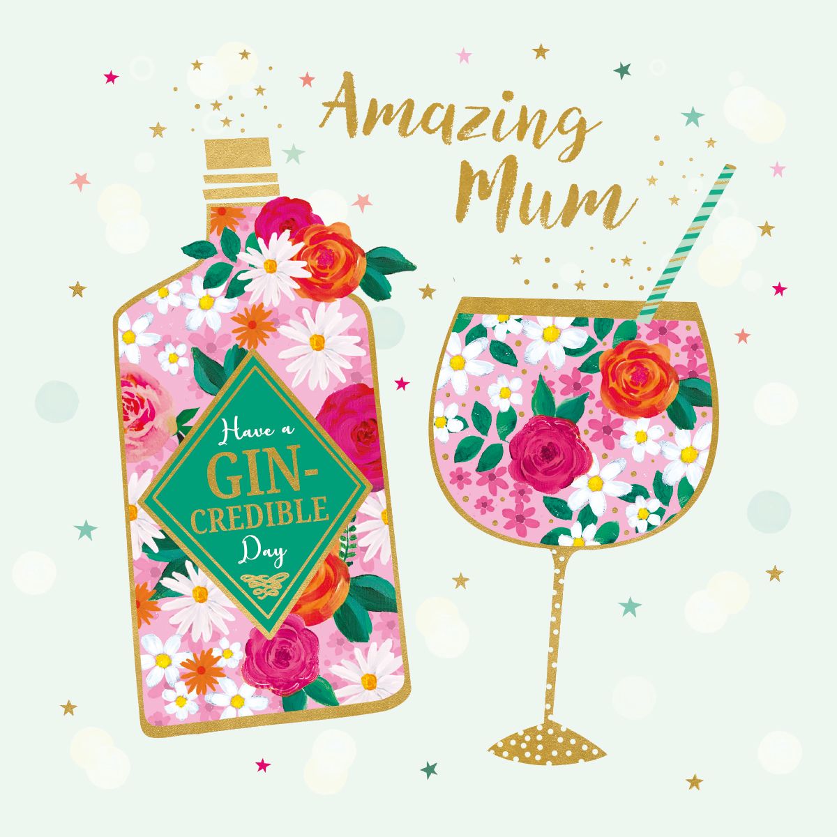 Gin-Credible Birthday Mum Card