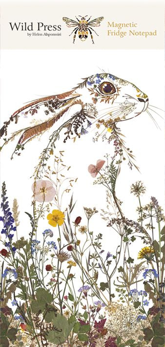Helen Ahpornsiri Wildflower Hare Magnetic Notepad